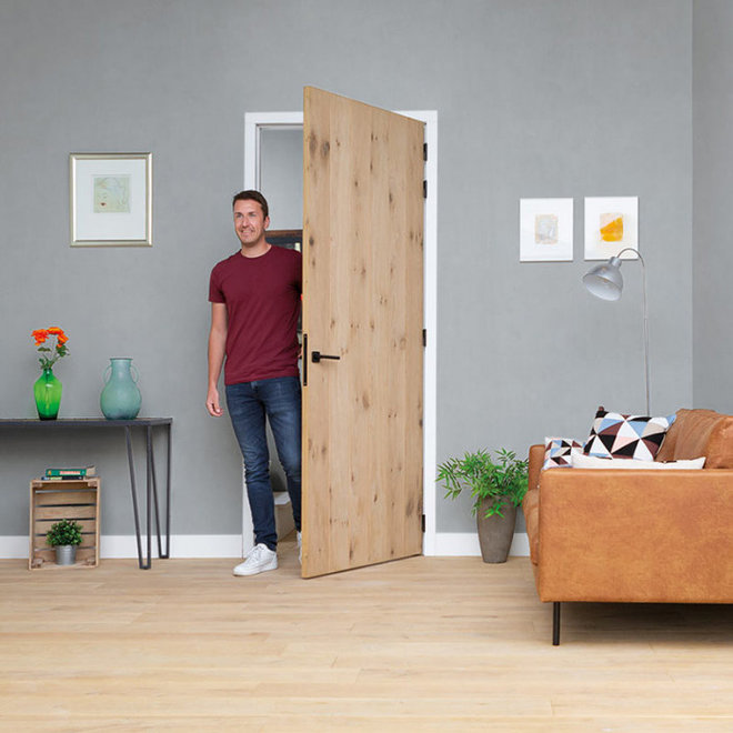 Austria Eiken fineer binnendeur Roble Uno rechts met enkele klamp