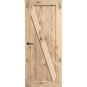 Eiken fineer binnendeur Roble Uno links met enkele klamp