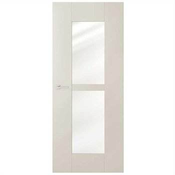 Binnendeur Sense Brave-H802 blank glas stomp wit Binnendeur Sense Brave-H802 blank glas stomp wit