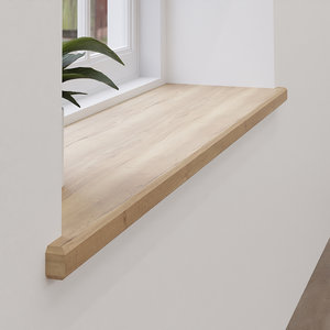 Eiken vensterbank model Atlas vlak geschaafd