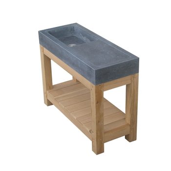 Belgische Arduin hardsteen wasbak / wastafel met onderstel Belgische Arduin hardsteen wasbak / wastafel met onderstel