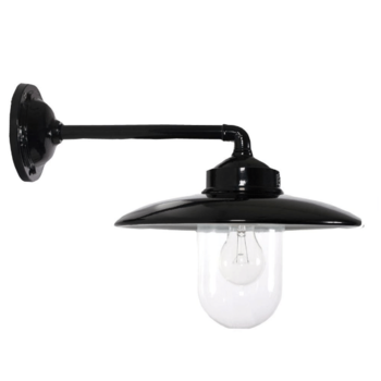 Stijlvolle buitenlamp model Palado zwart glans Stijlvolle buitenlamp model Palado zwart glans