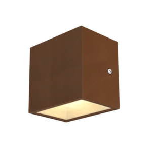 Wandlamp Systra Up&Down 11 cm roestbruin