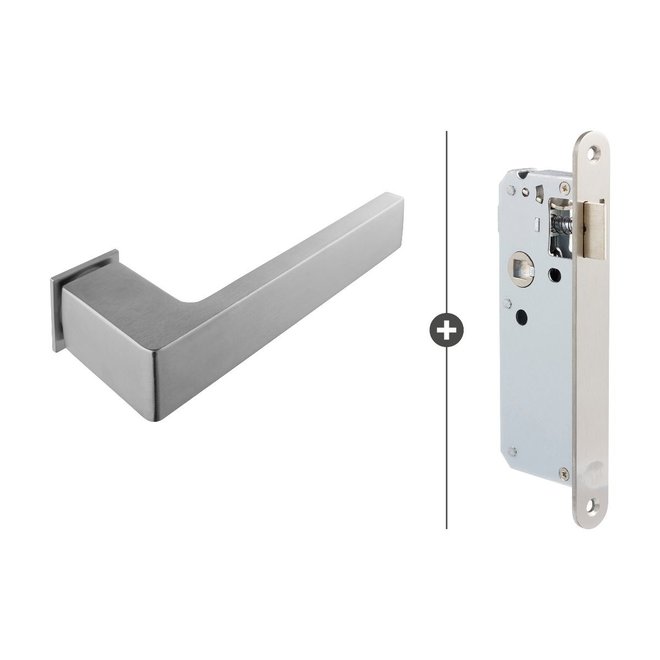 Skantrae Skantrae Slim Serie  hang- en sluitwerkset 811 mat chroom rechthoekig