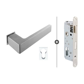 Skantrae Slim Serie  cilinderslot set 831 mat chroom Skantrae Slim Serie  cilinderslot set 831 mat chroom