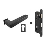 Skantrae Skantrae Slim Serie  hang- en sluitwerkset 826 zwart  vierkant