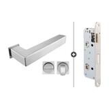 Skantrae Skantrae Slim Serie  hang- en sluitwerkset 845 met toiletslot vierkant