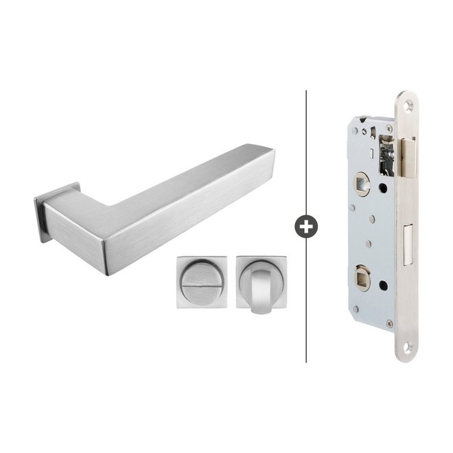 Skantrae Skantrae Slim Serie  hang- en sluitwerkset 845 met toiletslot vierkant
