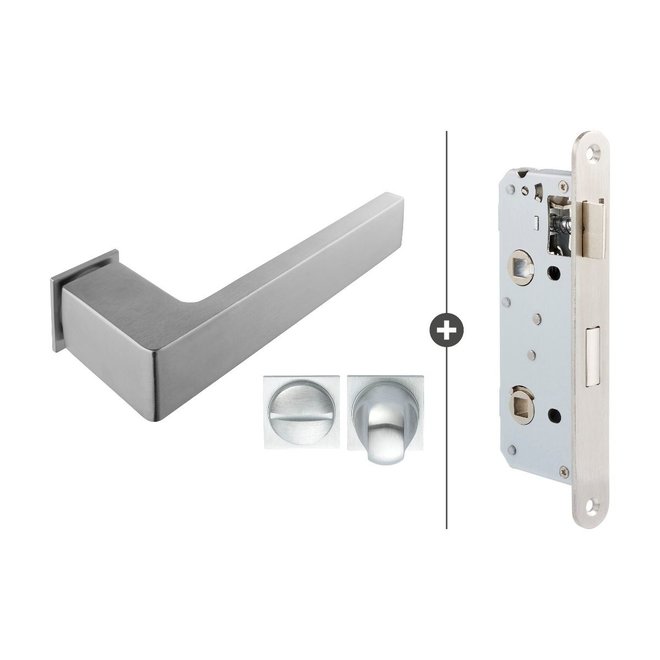 Skantrae Skantrae Slim Serie  hang- en sluitwerkset 851 met toiletslot rechthoekig