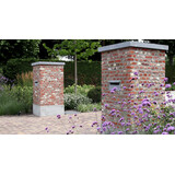 KempiQ Brievenbus inbouwkast Antraciet 35-50 cm incl. slot