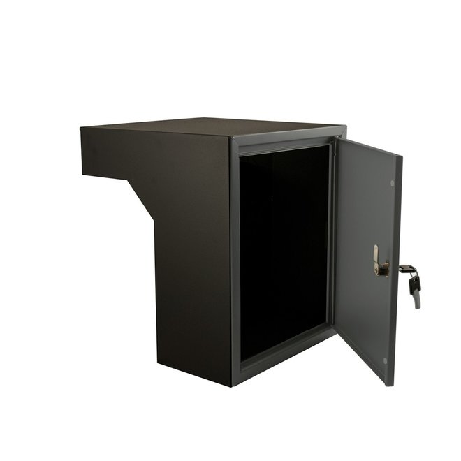 KempiQ Brievenbus inbouwkast Antraciet 35-50 cm incl. slot
