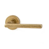 KempiQ Design deurklink (set van 2) Getrommeld Messing model Saro