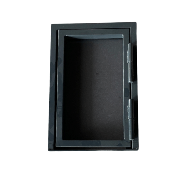 KempiQ Metaal Design stalen scharnierdeur met bovenlicht incl. roedes