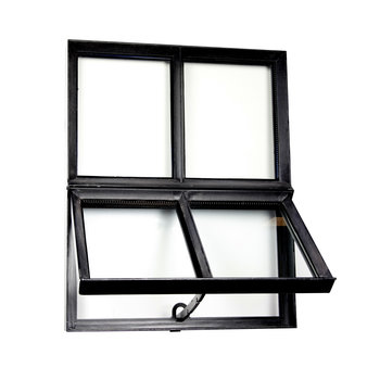 Stalraam / gevelraam open dubbel glas B30xH40 cm Stalraam / gevelraam open dubbel glas B30xH40 cm