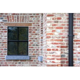 KempiQ Authentiek zwart stalen raam vast model met enkel glas B30xH40 cm