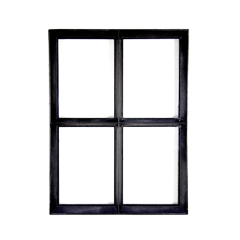 Gevelraam vast enkel glas B40xH50 cm