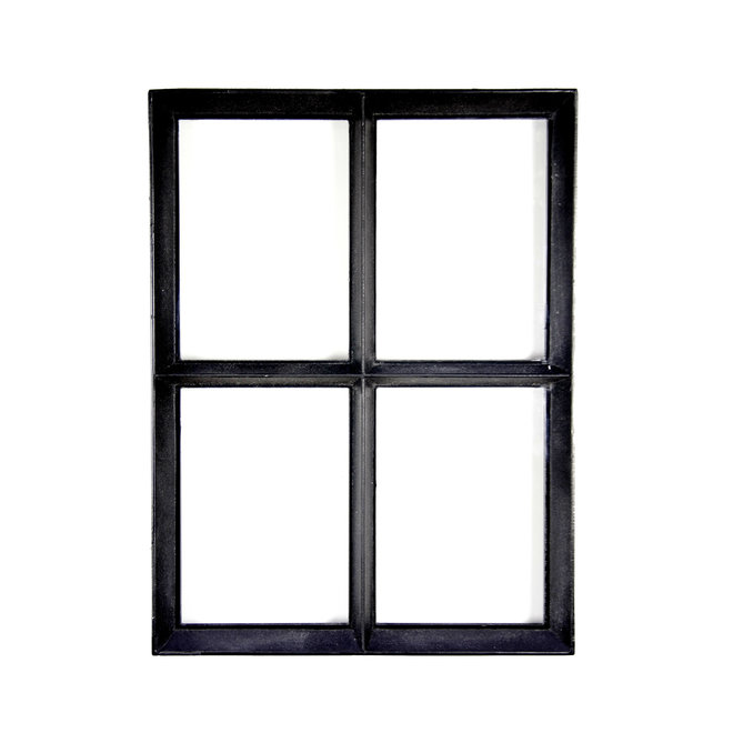 KempiQ Authentiek zwart stalen raam vast model met dubbel glas B30xH40 cm