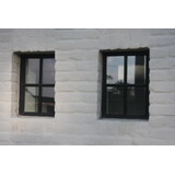 KempiQ Authentiek zwart stalen raam vast model met dubbel glas B30xH40 cm