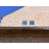 KempiQ Authentiek zwart stalen raam vast model met dubbel glas B40xH50 cm