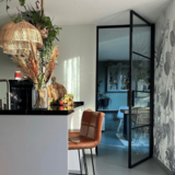 KempiQ Metaal Design stalen binnendeur met scharnieren en incl. roedes