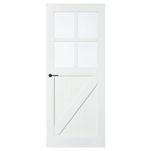 Tijdloze binnendeur SK9 stomp Cottage  wit voorgelakt