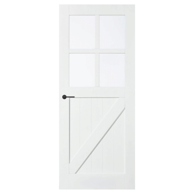 Skantrae Tijdloze binnendeur SK9 stomp Cottage  wit voorgelakt