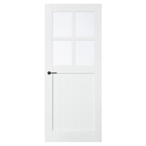 Tijdloze binnendeur SK7 stomp Cottage  wit voorgelakt