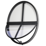 KempiQ Exclusief stalen Ossenoog raam H64xB50cm ENKEL GLAS