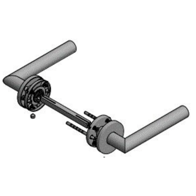 Formani Strak modern binnendeurbeslag kleur mat RVS 16mm