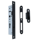 Austria Forza Smal cilinderslot voor stompe deur zwart met rechte voorplaat