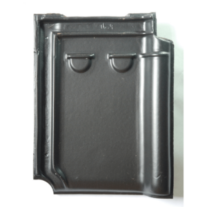 Keramische dakpan Tuile du Nord kleur matzwart verglaasd per pallet