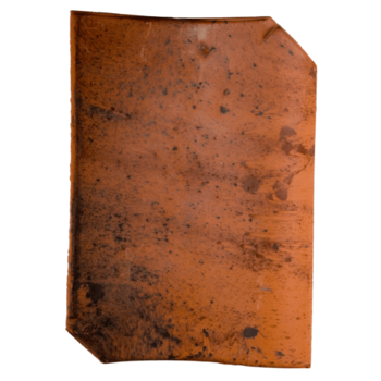 Dakpan Oude Holle rood gepatineerd