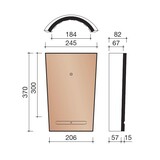 Wienerberger Wienerberger Nokvorst Oude Holle vieilli type 2100 Blauw gepatineerd