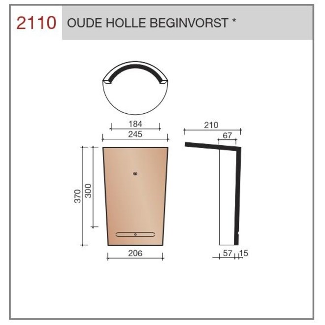 Wienerberger Wienerberger Beginvorst Oude Holle vieilli Rood gepatineerd