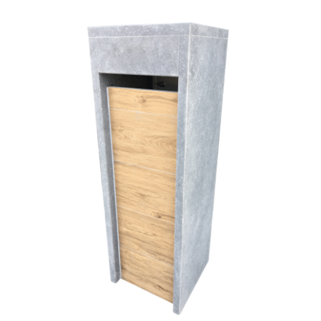 KempiQ Belgische Arduin hardsteen brievenbus Woodlook model 1