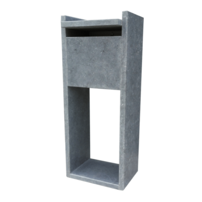 KempiQ Belgische Arduin hardstenen brievenbus vrijstaand model 6