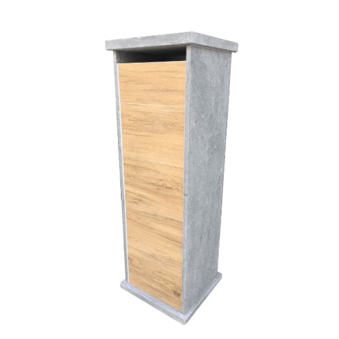 KempiQ Belgische Arduin hardsteen brievenbus Woodlook model 5