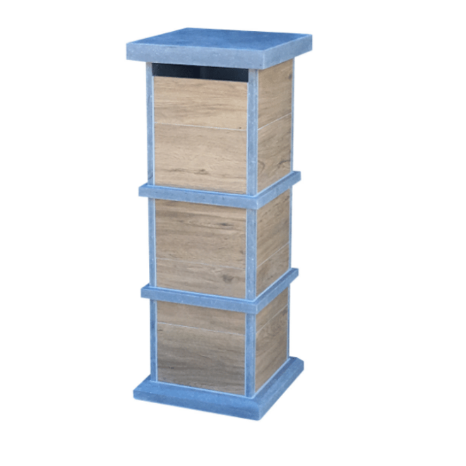 KempiQ Belgische Arduin hardsteen brievenbus Woodlook model  10