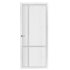 Binnendeur stomp blank glas SSL 4059 wit gegrond