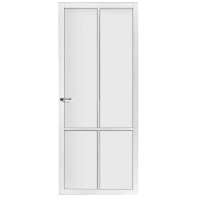 Skantrae Skantrae binnendeur stomp blank glas SSL 4058 wit gegrond