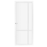 Skantrae Skantrae binnendeur stomp blank glas SSL 4057 wit gegrond