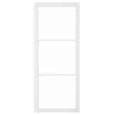 Austria Industriële staallook stompe deur wit gegrond incl. gelaagd glas