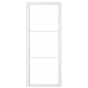 Industriële staallook stompe deur wit gegrond incl. gelaagd glas