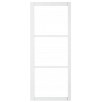 Industriële staallook stompe deur wit incl. gelaagd glas Industriële staallook stompe deur wit incl. gelaagd glas