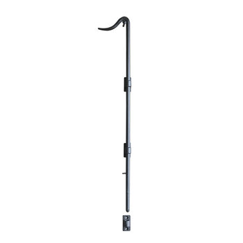 Schuifgrendel zwart metaal 67cm  verticaal Schuifgrendel zwart metaal 67cm  verticaal