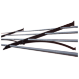 KempiQ Decoratieve klimplantdrager zwart gecoat 2 meter