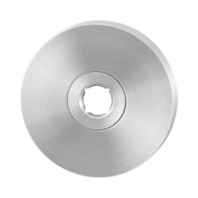 KempiQ Ronde Click Rozet RVS mat geborsteld links/rechts voordeurbeslag
