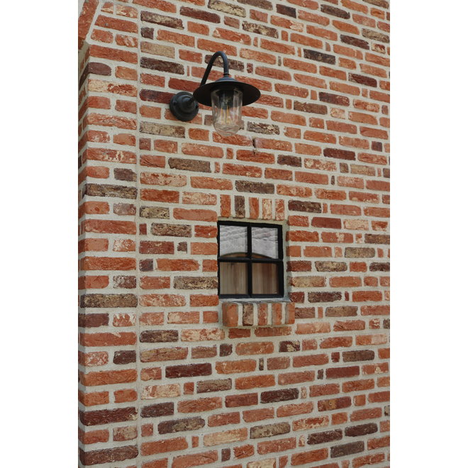 KempiQ Authentiek zwart stalen raam vast model met enkel glas B40xH50 cm