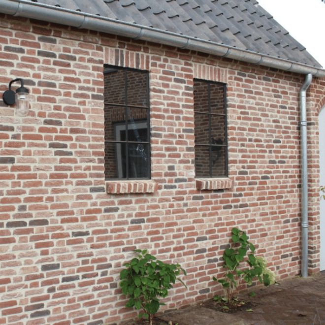 KempiQ Authentiek zwart stalen raam vast B98xH82 cm dubbel glas