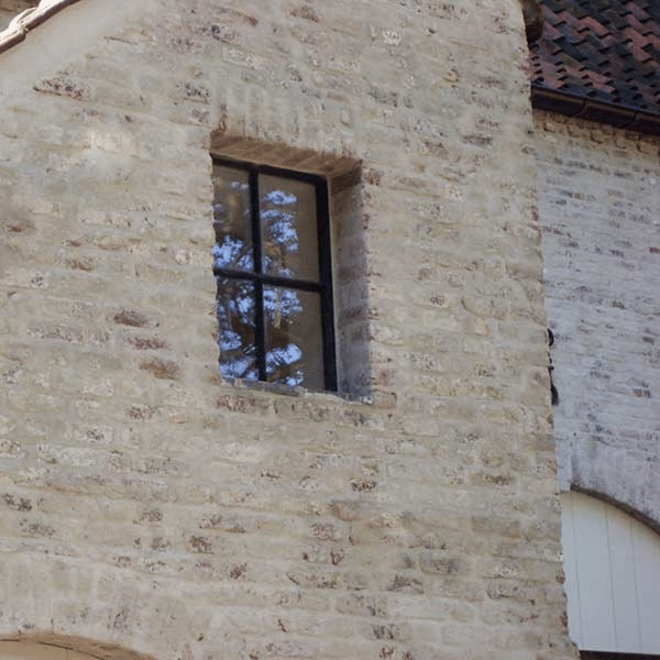 KempiQ Authentiek zwart stalen raam vast model met enkel glas B40xH50 cm